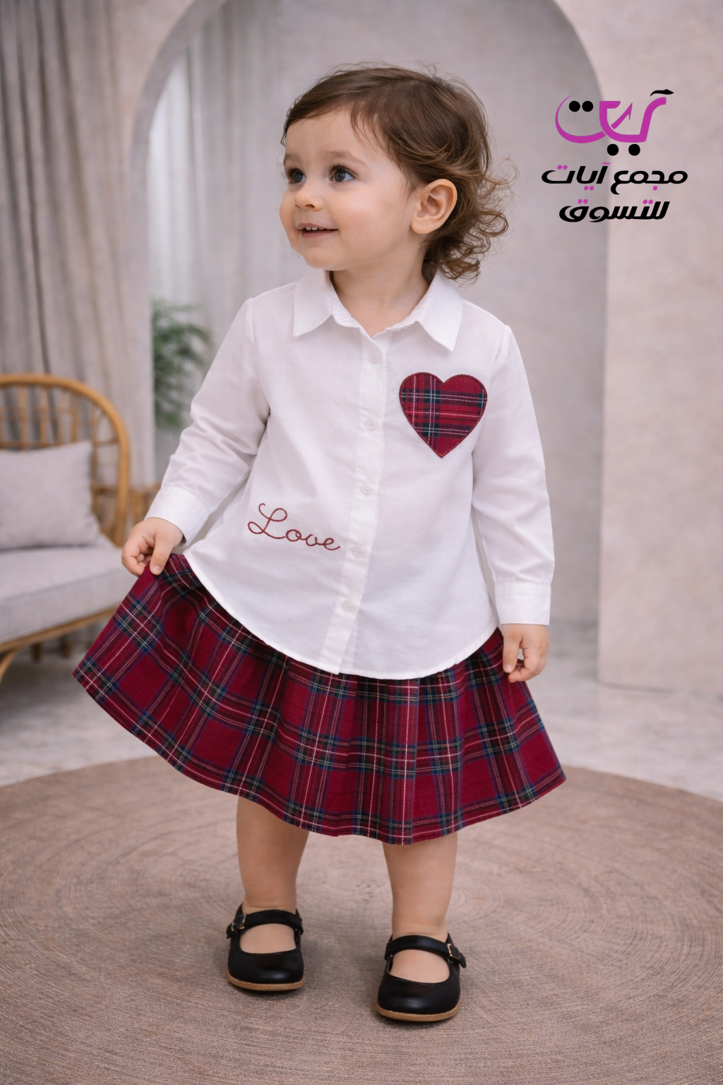 طقم أطفال كاروهات